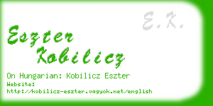 eszter kobilicz business card